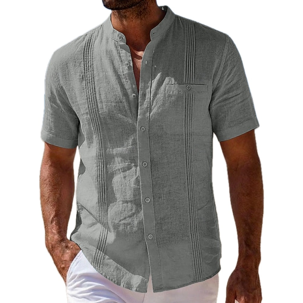Hugo Rhodes Ruched Shirt - Grey - view 1