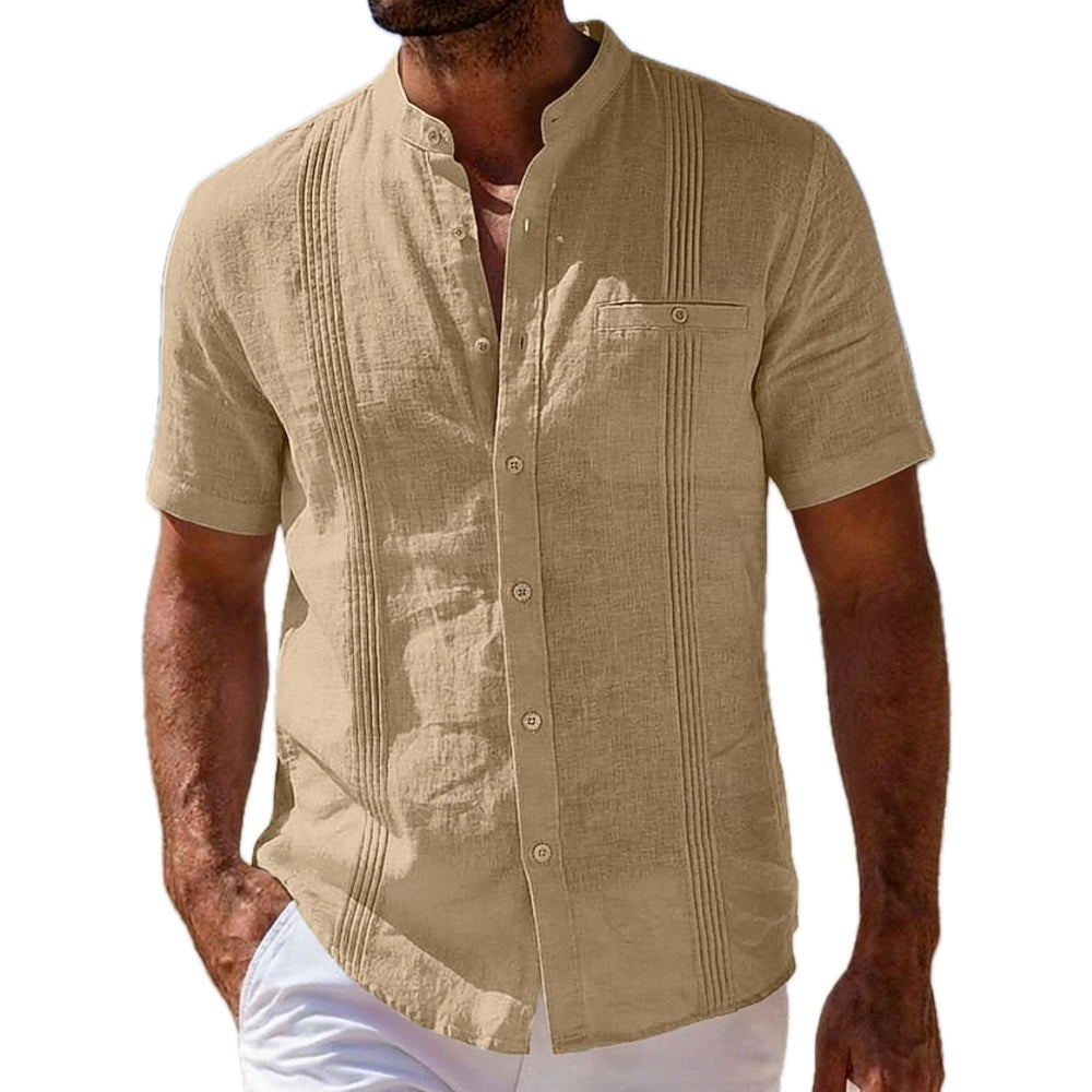Hugo Rhodes Ruched Shirt - Khaki - view 1