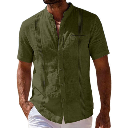 Hugo Rhodes Ruched Shirt - Olive - view 1