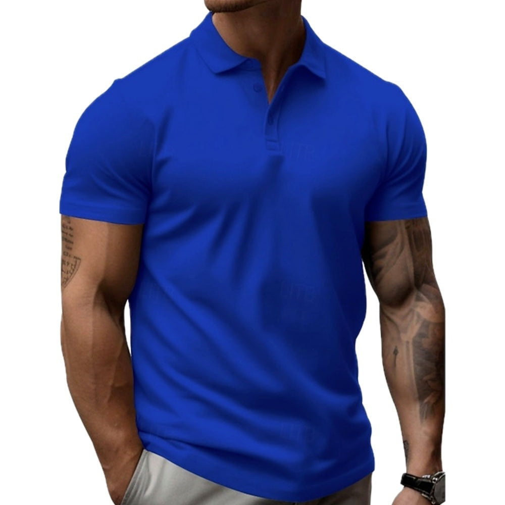 Ian Mercer Lightweight Polo - Blue - view 1