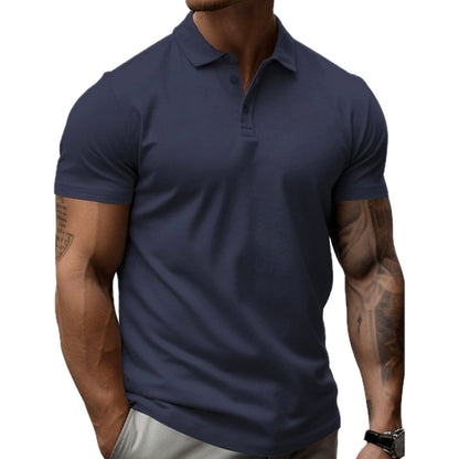 Ian Mercer Lightweight Polo - Navy - view 1