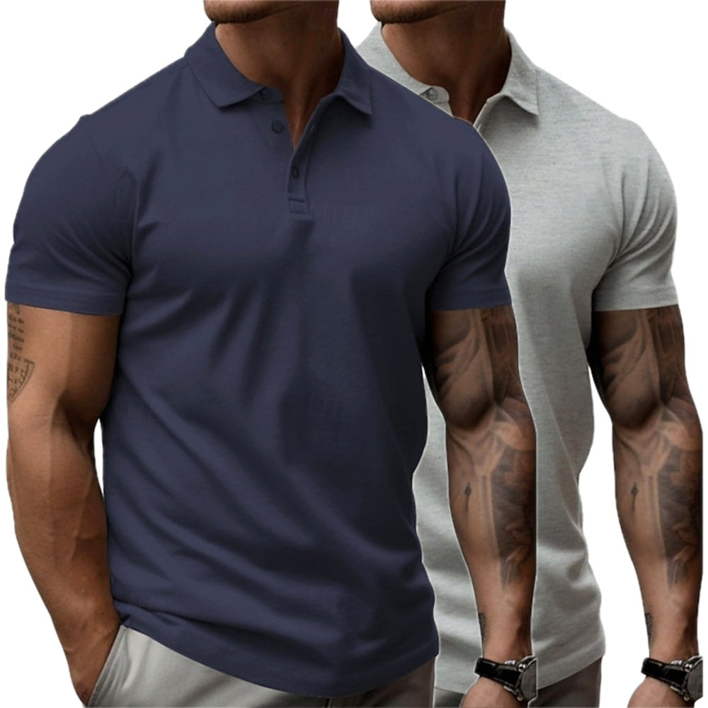 Ian Mercer Lightweight Polo - Navy - view 2