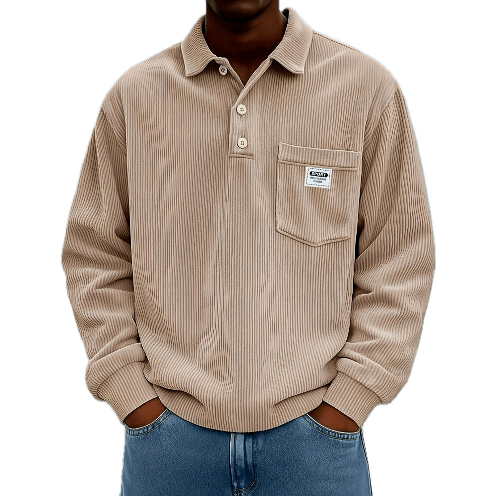Ian Rowan Three-Button Shirt - Khaki - view 1