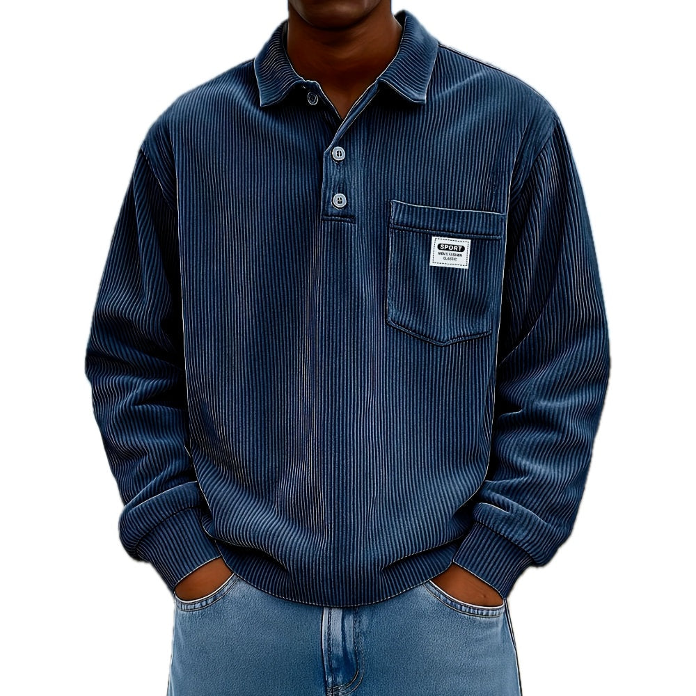 Ian Rowan Three-Button Shirt - Navy - view 1