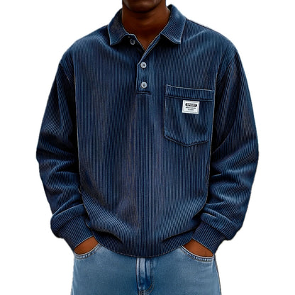 Ian Rowan Three-Button Shirt - Navy - view 1