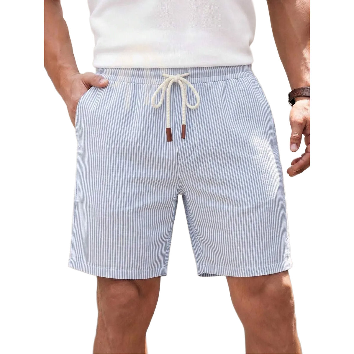 Vincenzo Striped Shorts