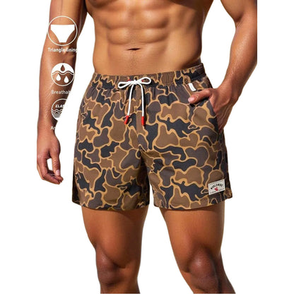 Gerardo Camouflage Saint Shorts