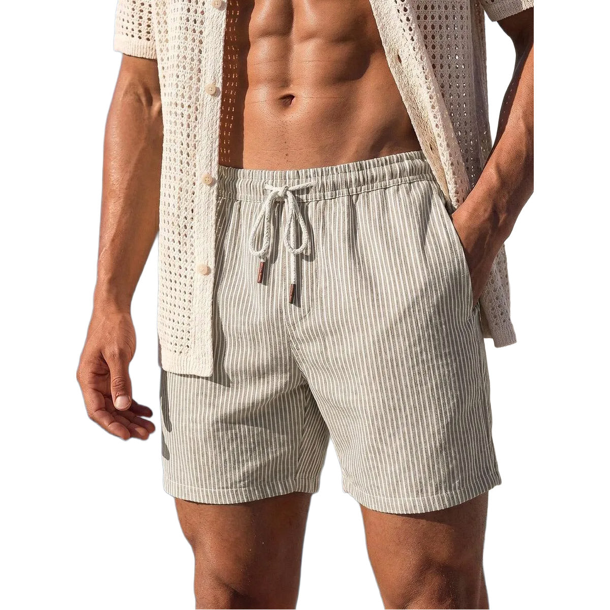 Vincenzo Striped Shorts