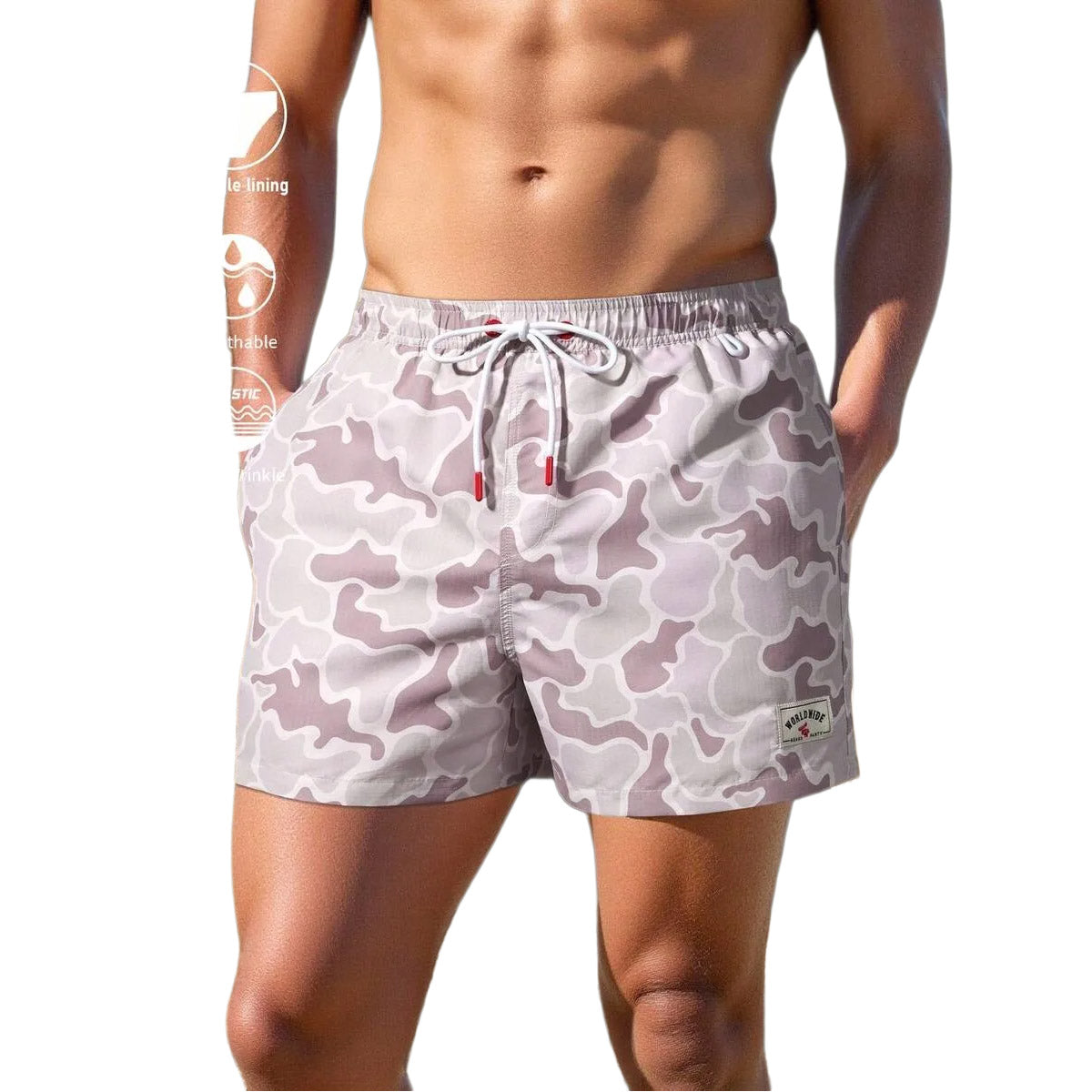 Gerardo Camouflage Saint Shorts