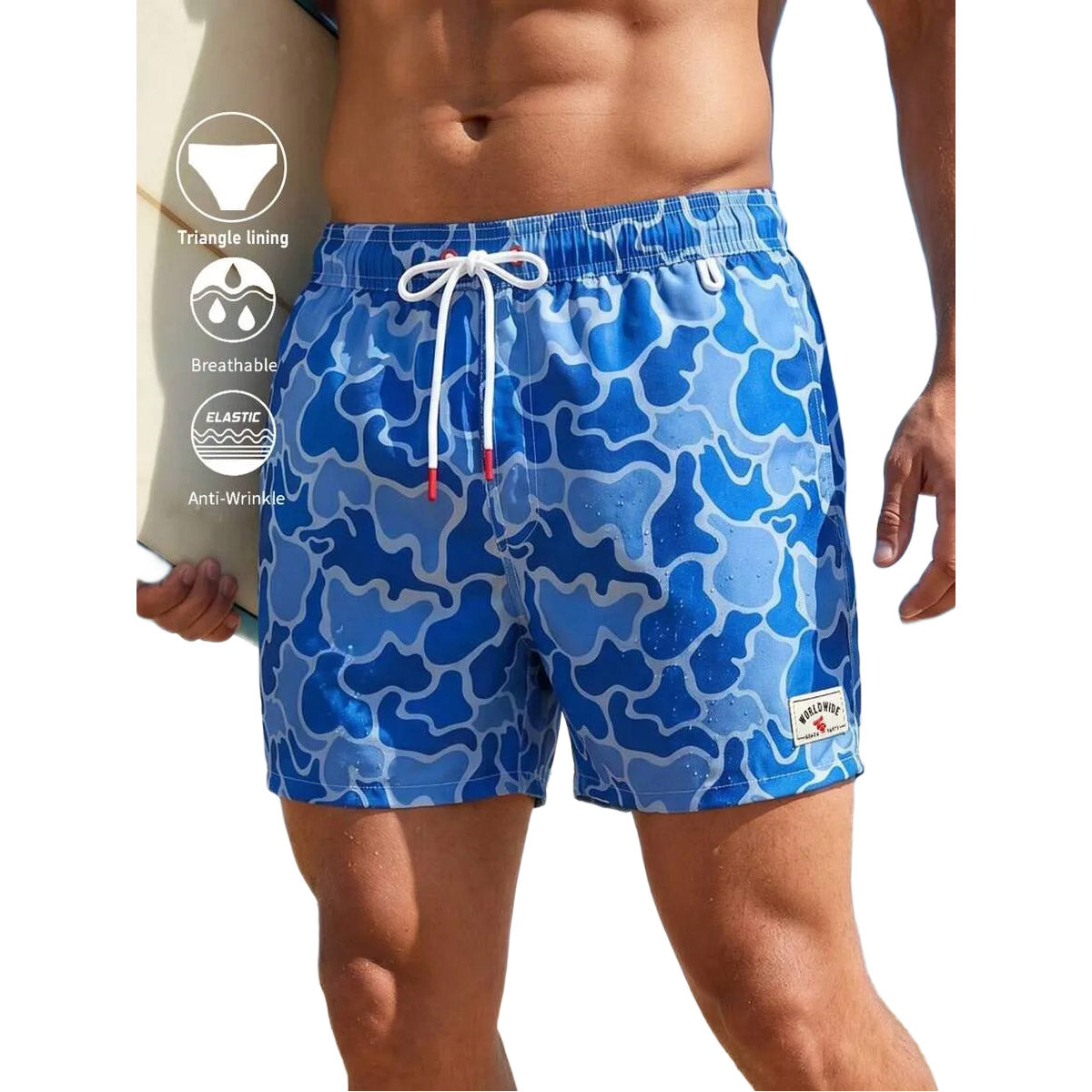 Gerardo Camouflage Saint Shorts