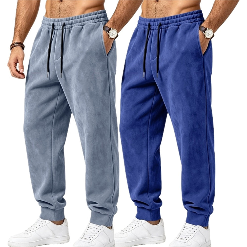 Ira Bennett Drawstring Joggers - Blue - view 2