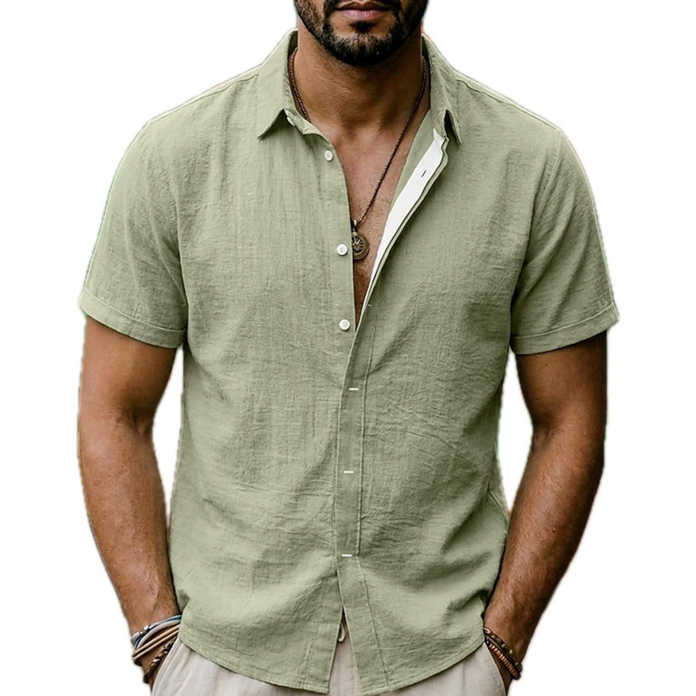 Ira Steele Spliced Shirt - Green - view 1