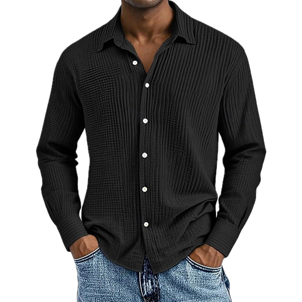 Ira Steele Textured Shirt - Black - view 1