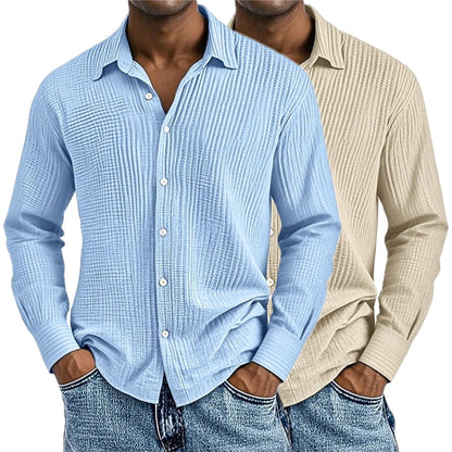 Ira Steele Textured Shirt - Blue - view 2