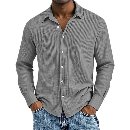 Ira Steele Textured Shirt - Grey - view 1