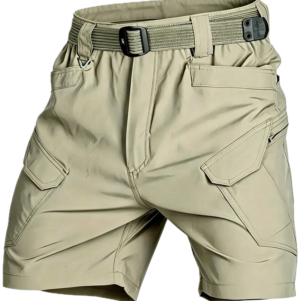 Isaac Moss Utility Shorts - Khaki - view 1