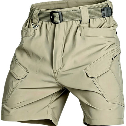 Isaac Moss Utility Shorts - Khaki - view 1