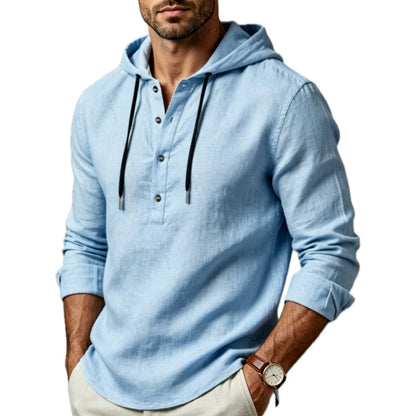 Isaac Rowan Hooded Pullover - Blue - view 1