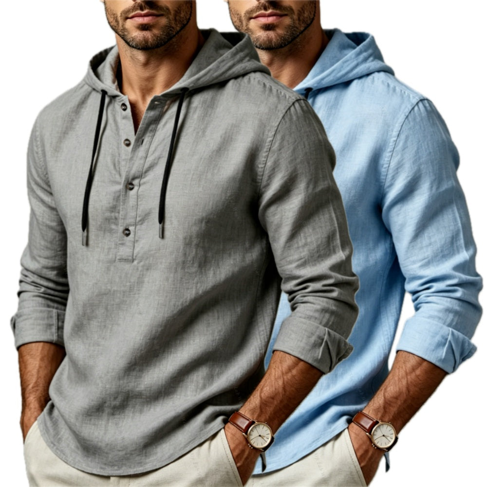 Isaac Rowan Hooded Pullover - Grey - view 2
