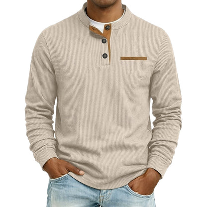 Isaac Vale Henley - Beige - view 1