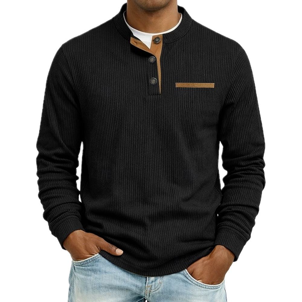 Isaac Vale Henley - Black - view 1