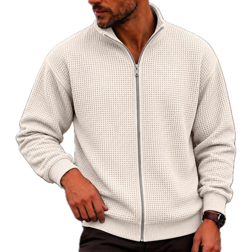 Jasper Nolan Zip Sweatshirt - Beige - view 1
