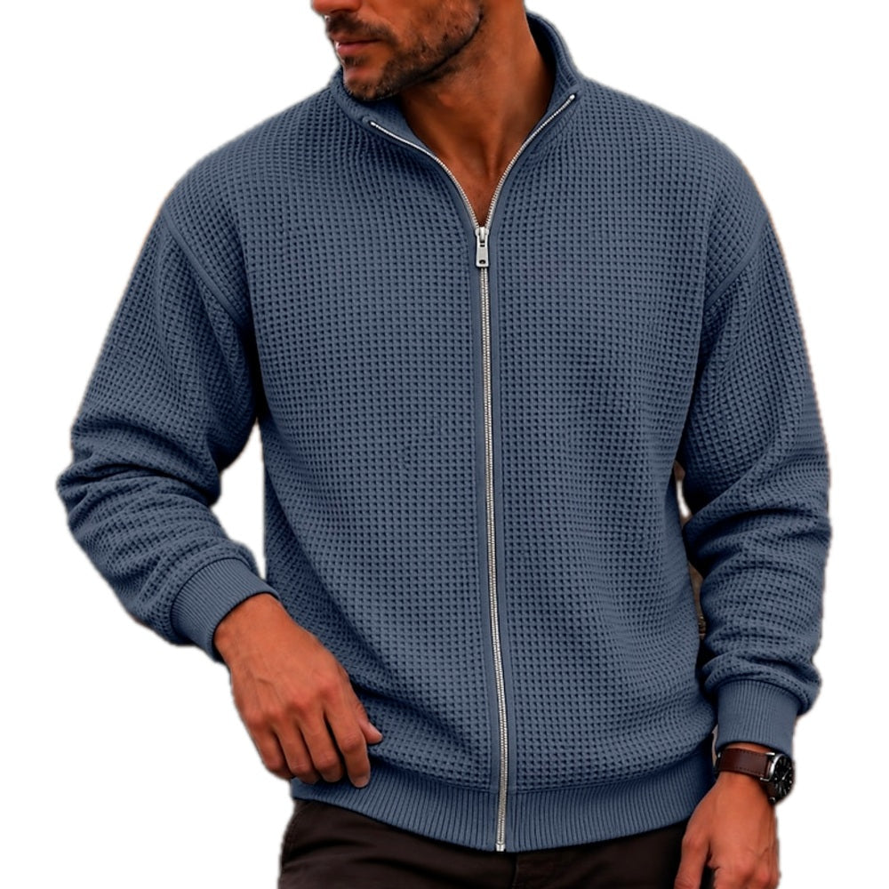 Jasper Nolan Zip Sweatshirt - Navy - view 1