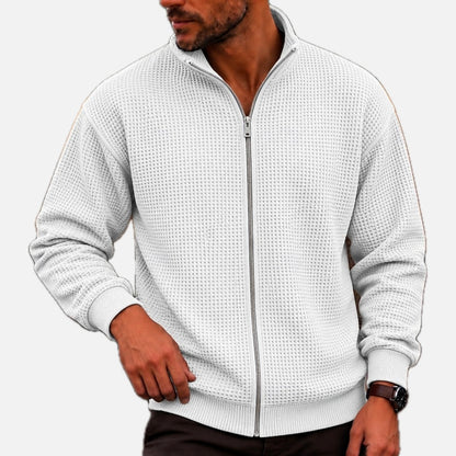 Jasper Nolan Zip Sweatshirt - White - view 1