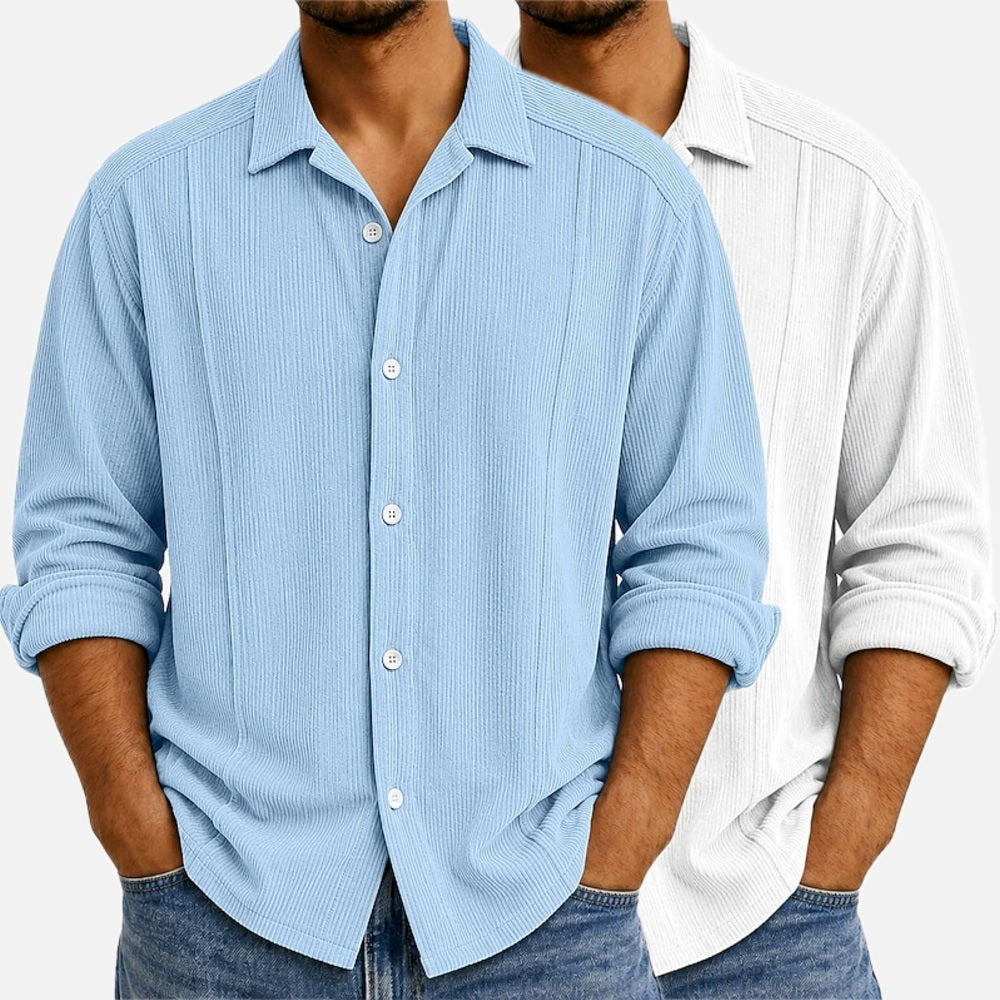 Jenson Madden Textured Shirt - Blue - view 2