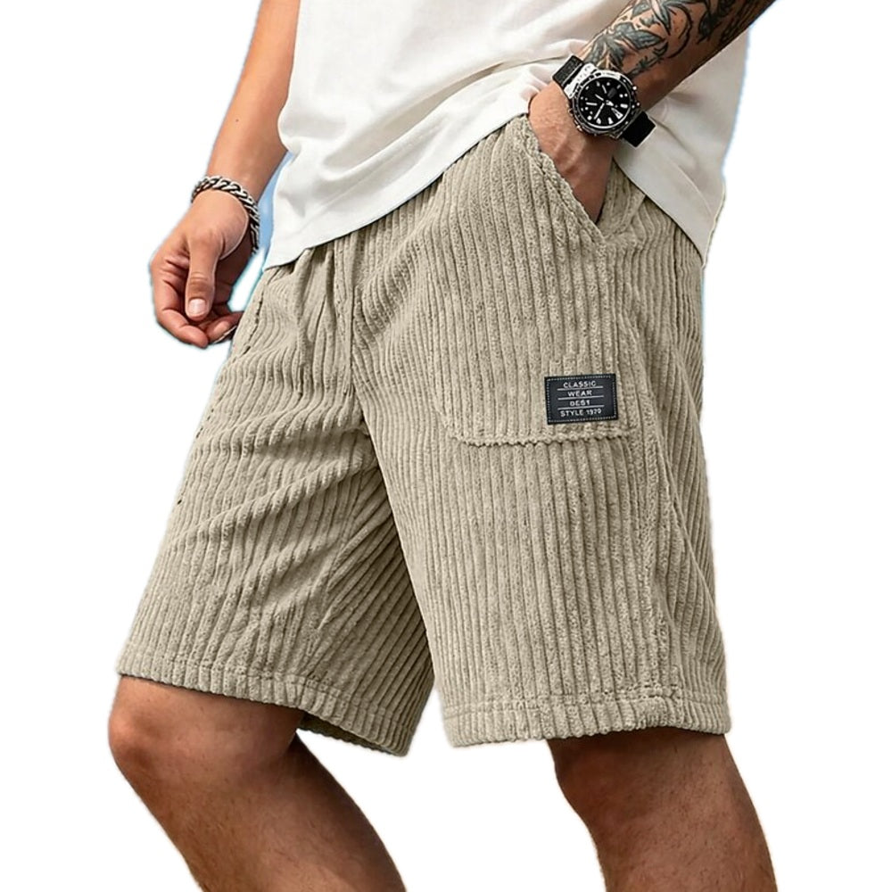 Jenson Vale Textured Shorts - Khaki - view 1