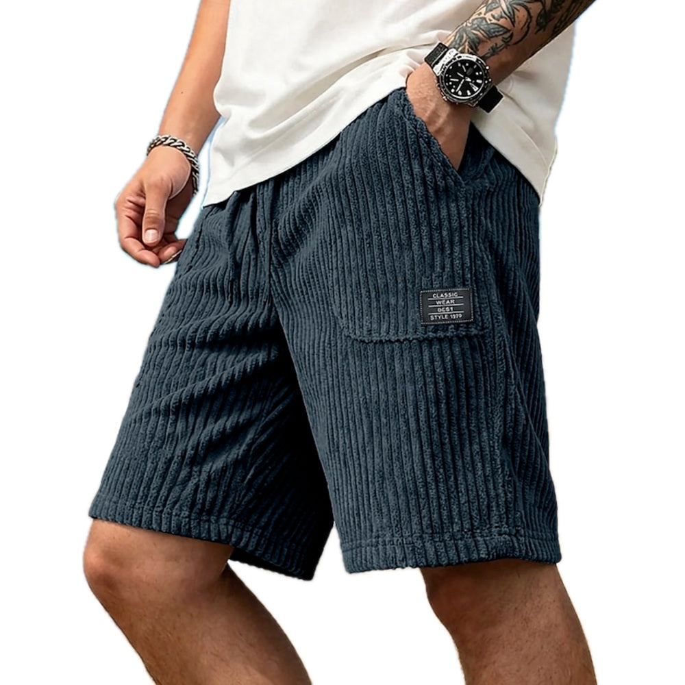 Jenson Vale Textured Shorts - Navy - view 1