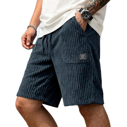 Jenson Vale Textured Shorts - Navy - view 1