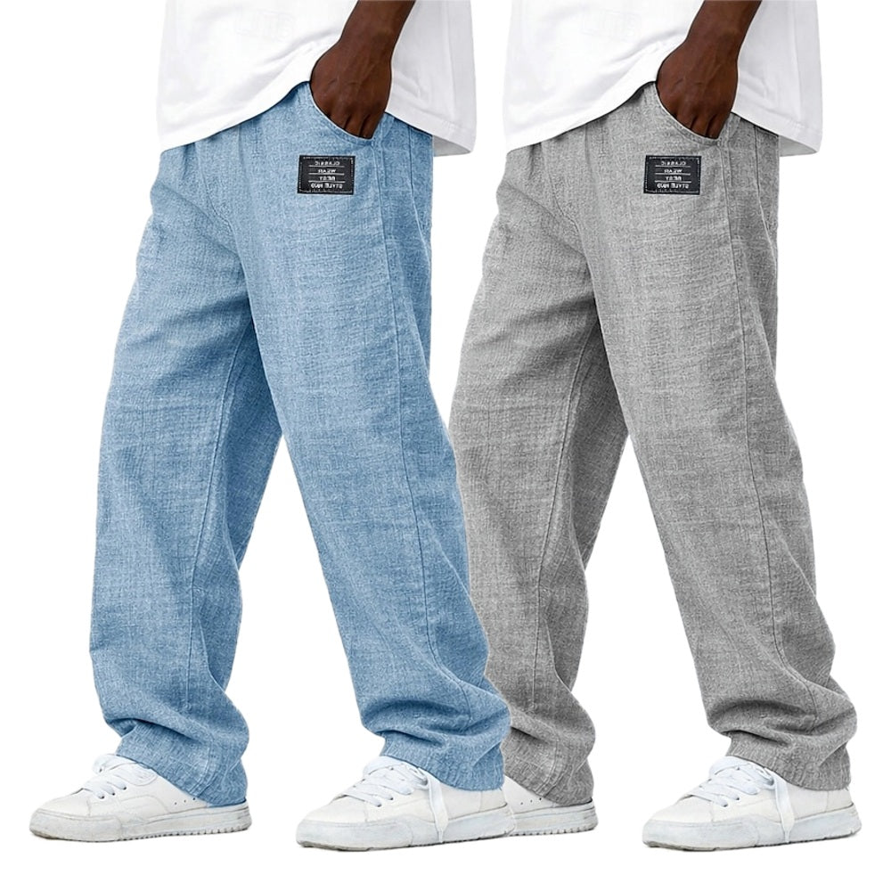 Jonah Clarke Straight-Leg Pants - Blue - view 2