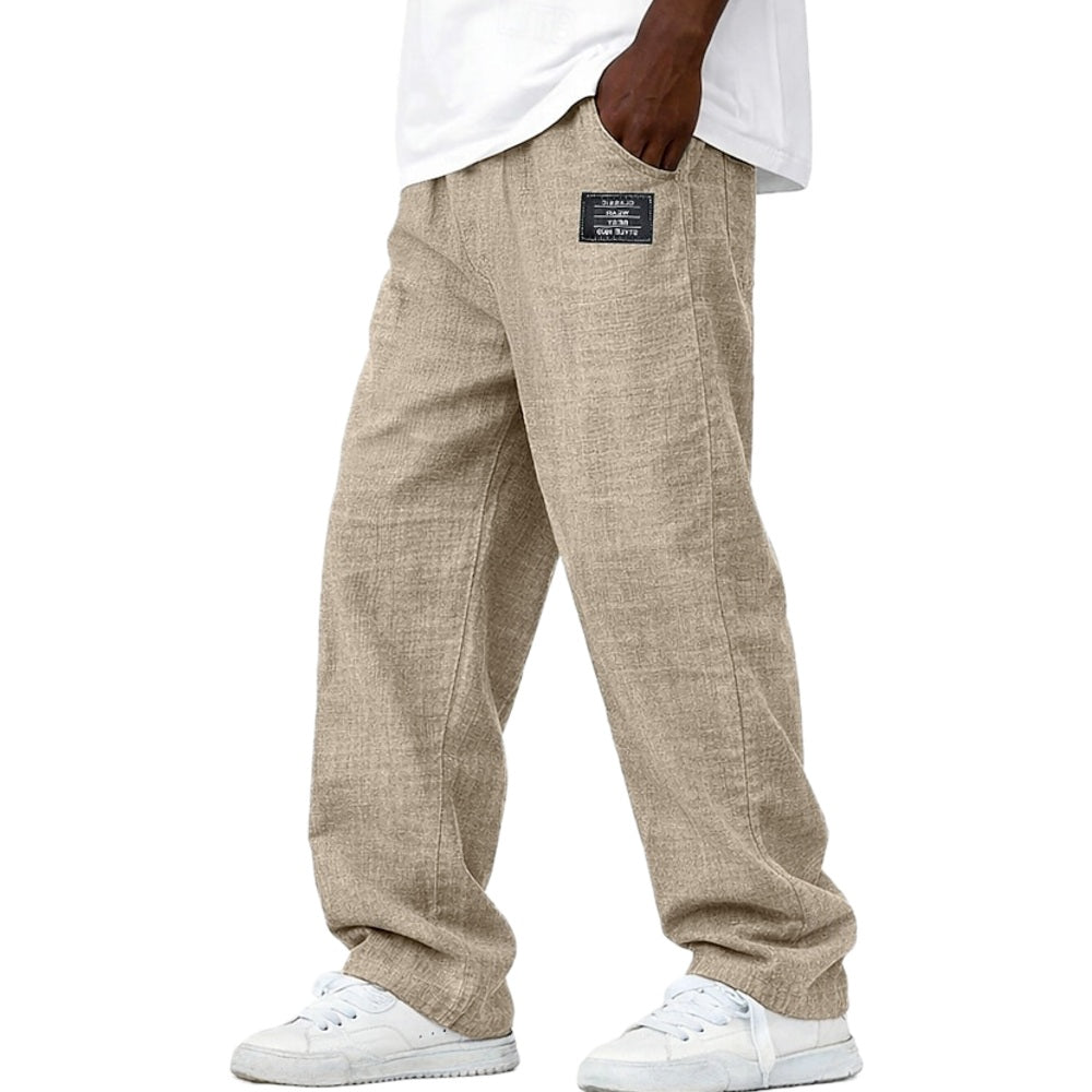 Jonah Clarke Straight-Leg Pants - Khaki - view 1
