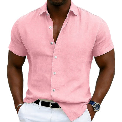 Jonah Pierce Button-Up Shirt - Pink - view 1