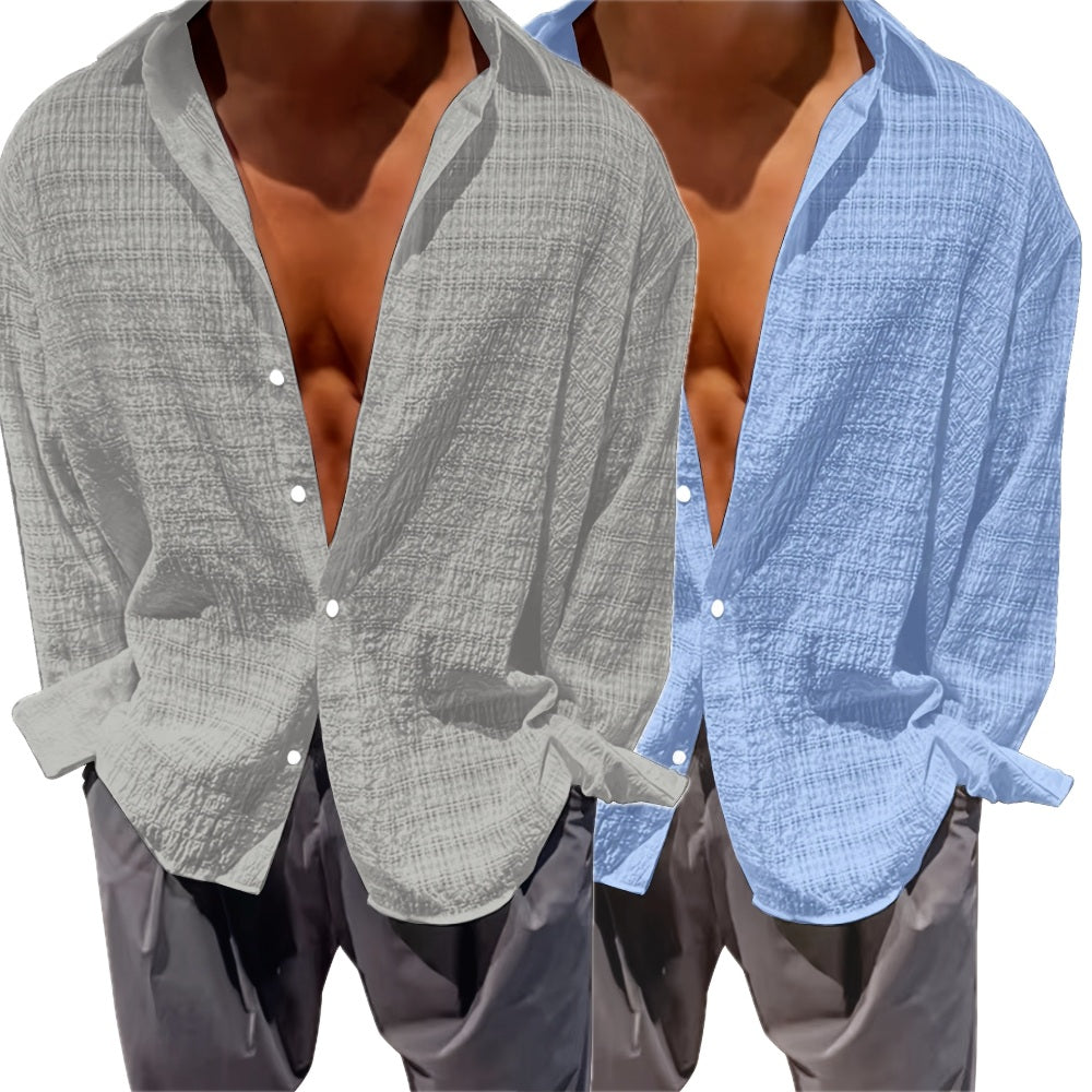 Jonas Ellis Long-Sleeve Shirt - Grey - view 2