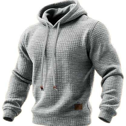 Keaton Miles Waffle Hoodie - Grey - view 1