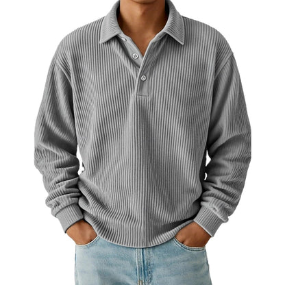 Kellan Brooks Textured Polo - Grey - view 1
