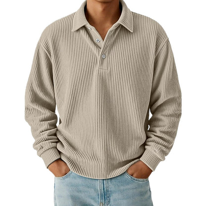 Kellan Brooks Textured Polo - Khaki - view 1