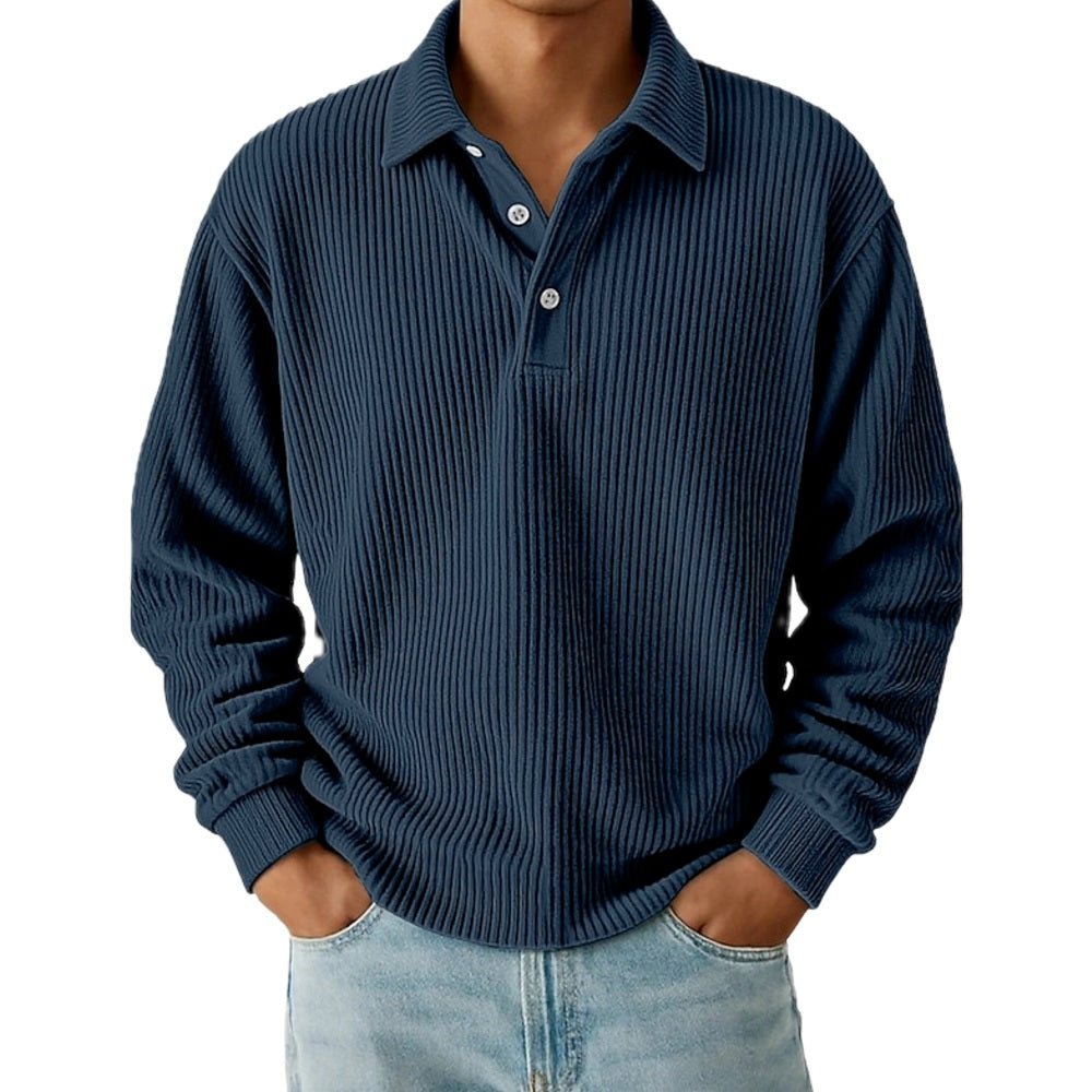 Kellan Brooks Textured Polo - Navy - view 1