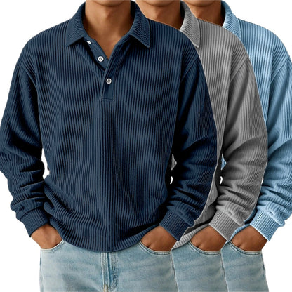 Kellan Brooks Textured Polo - Navy - view 2