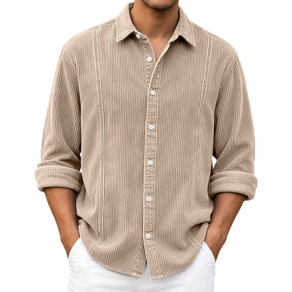 Kellan Lawson Jacquard Shirt - Khaki - view 1