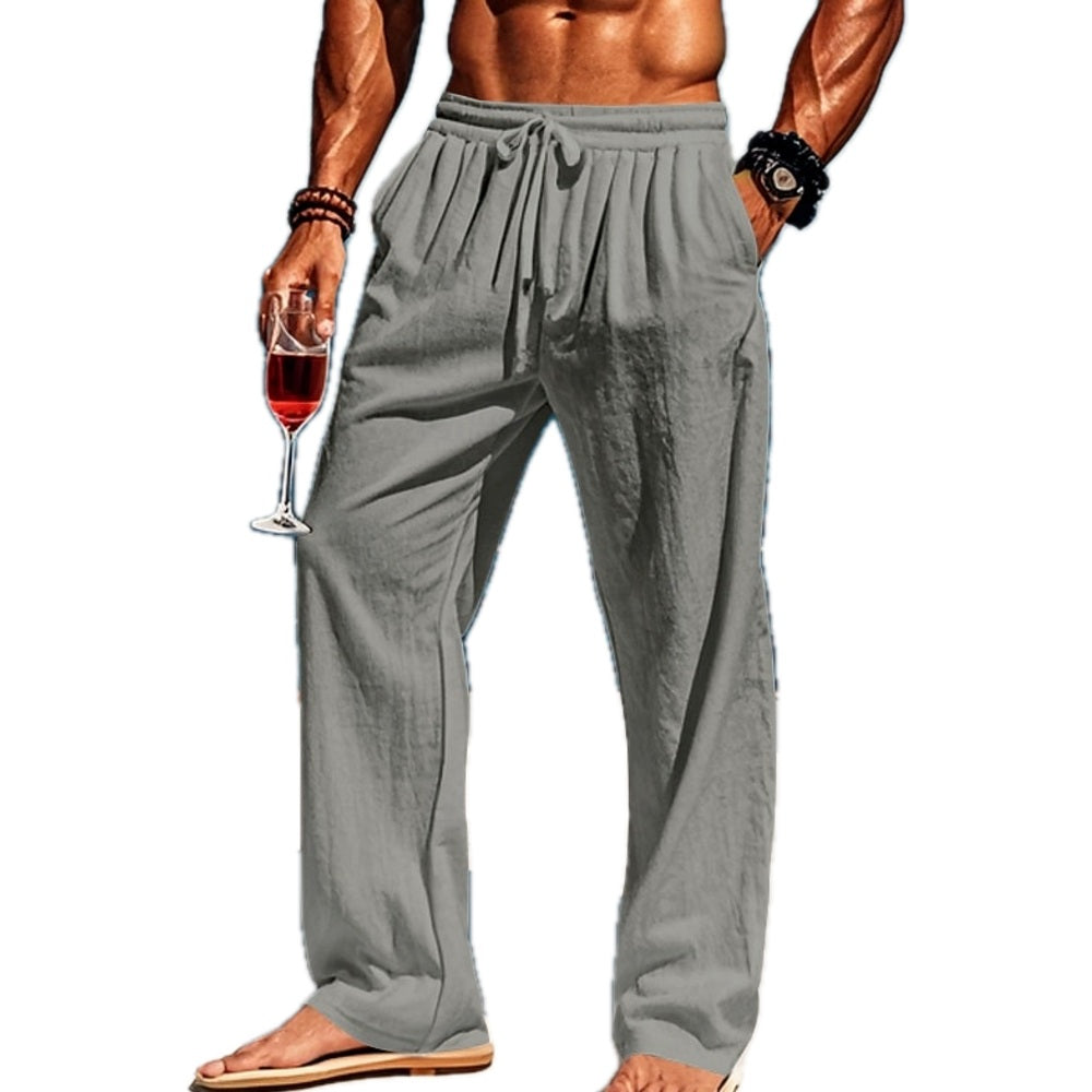 Kellan Moss Straight-Leg Pants - Grey - view 1