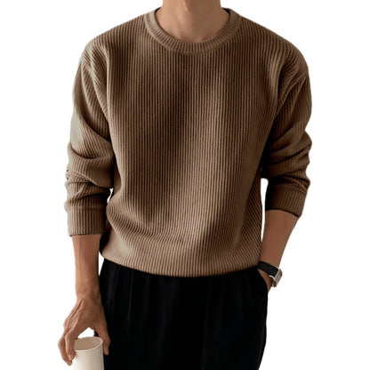 Kieran Beau Ribbed T-Shirt - Brown - view 1