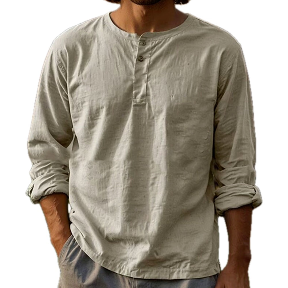 Kieran Blake Button-Up Shirt - Beige - view 1