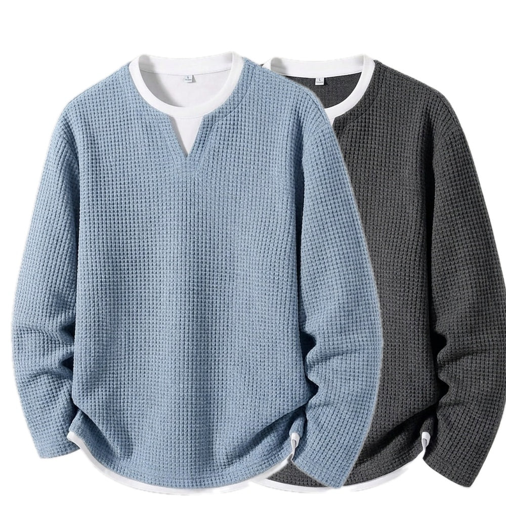 Landon Brooks Layered Tee - Blue - view 2