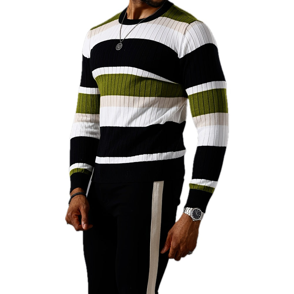 Leander Otto Bram Sweater - Olive - view 1