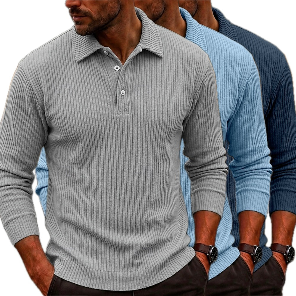 Lennox Carter Solid Polo - Grey - view 2