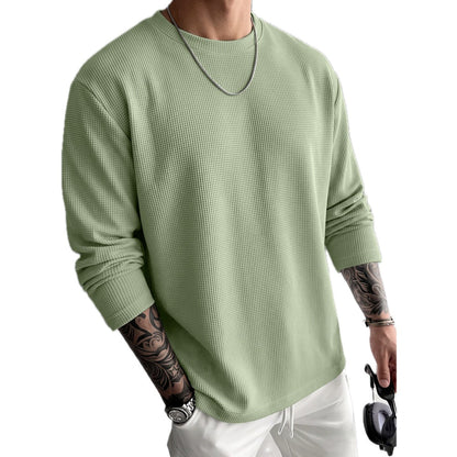 Lennox Wade Waffle Tee - Green - view 1