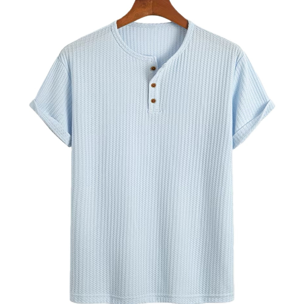 Leon Tobias Gareth T-Shirt - Blue - view 1